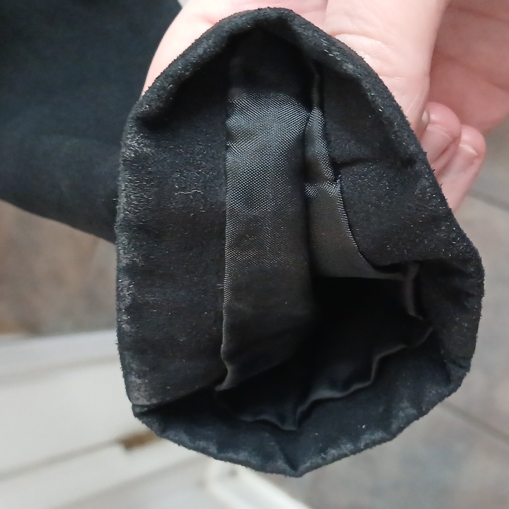 Black Suede Jacket size 16 - Picture 5 of 10